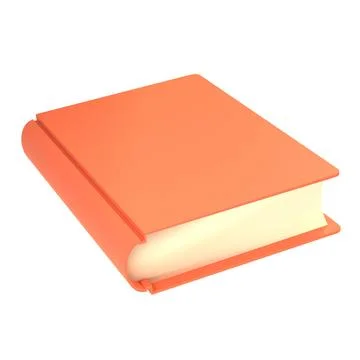 3d red cute empty notepad book stationery for school isolated background with 스톡 일러스트