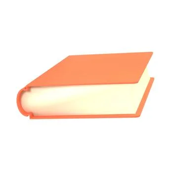 3d red cute empty notepad book stationery for school isolated background with 스톡 일러스트