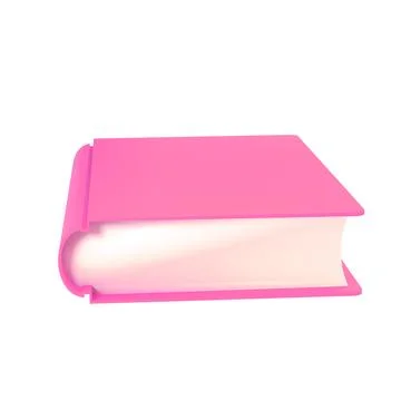 3d red cute empty notepad book stationery for school isolated background with 스톡 일러스트