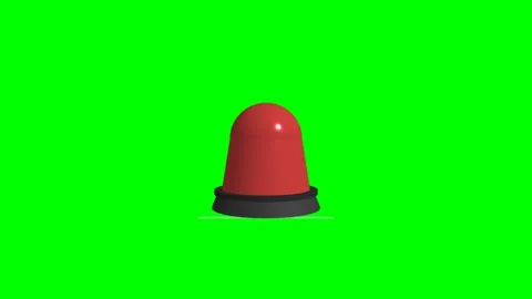 3D Red Emergency Beacon Warning Alarm Animation Stock-Footage 343732993