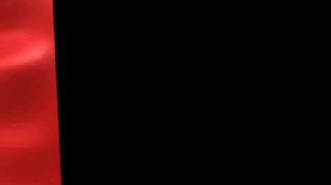 3D red flag in wielding with Alpha - HD, Loopable Stock Footage 698124