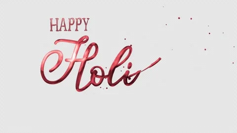3D Red Happy Holiday Liquid Text Animation Vídeos de archivo 333840913