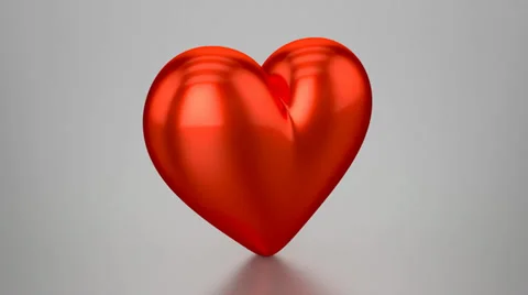 3D Red Heart - Animation (Loopable) Vídeo Stock 30311040