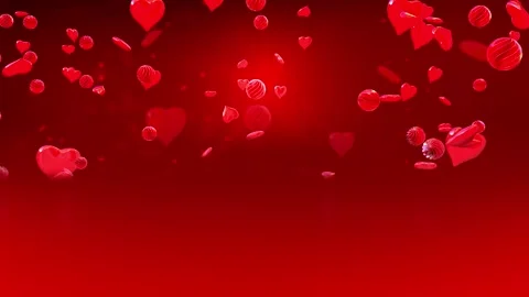 3D Red Heart Background Animation - Symbol of Love, Health, and Romance Video stock 319857904