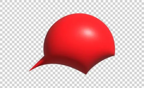 3D red metallic helmet isolated on white background for safety and industri.. Stock Illustration