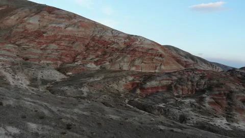 3D Red Mountain Animation Stock Footage 239268094