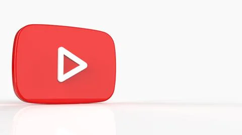 3d  Red Play Icon Stock-Illustration