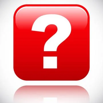 3D red question mark graphics for related concepts. Problem solving, question Illustrazione stock