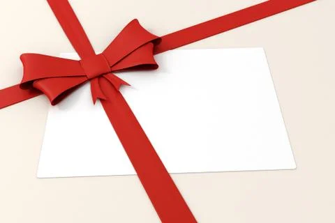 3d red ribbon, decorations Stock Illustration