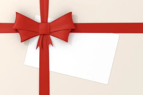 3d red ribbon, decorations Stock Illustration