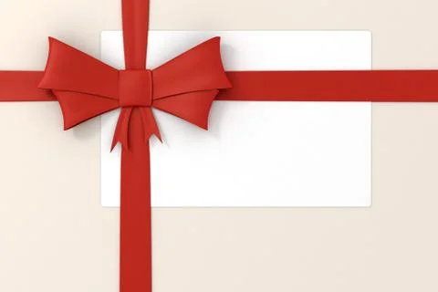 3d red ribbon, decorations Stock Illustration