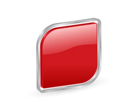 3d red shape icon Stock Illustration