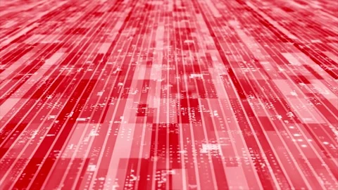 3D red striped box pattern moving technology cyberspace background Stock Footage 272429879