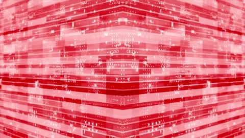 3D red striped box pattern moving technology cyberspace background Stock Footage 272431593