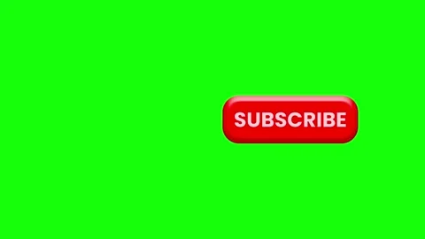 3d red subscribe button animation on green screen background Stock Footage 316746853