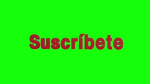 3D Red Subscribe Text Video Animation Clickable Notification for Streaming Green Stock Footage 302896121