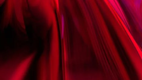 3D red translucent abstract wave wallpaper background. Shiny curved organic.. Illustrazione stock