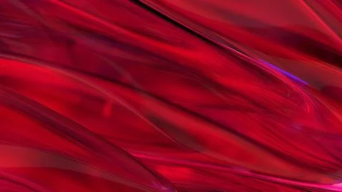 3D red translucent abstract wave wallpaper background. Shiny curved organic.. Stockillustratie