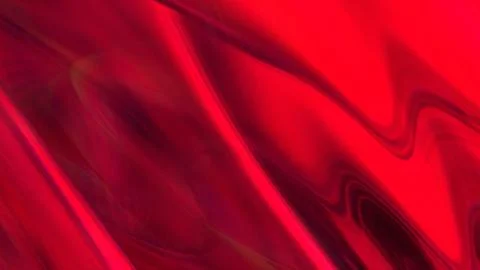 3D red translucent abstract wave wallpaper background. Shiny curved organic.. イラスト素材