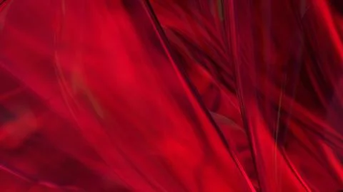 3D red translucent abstract wave wallpaper background. Shiny curved organic.. Stockillustratie