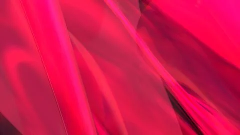 3D red translucent abstract wave wallpaper background. Shiny curved organic.. Stockillustratie