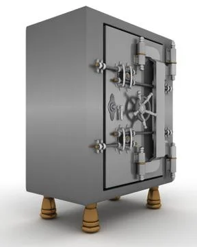 3d redner of a bank safe Stock Illustration