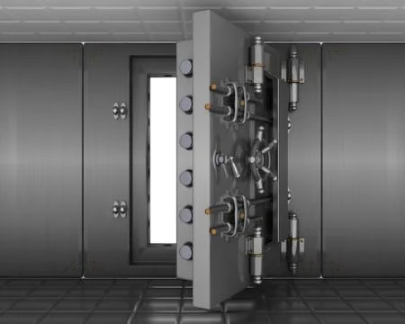 3d redner of a bank safe Stock Illustration