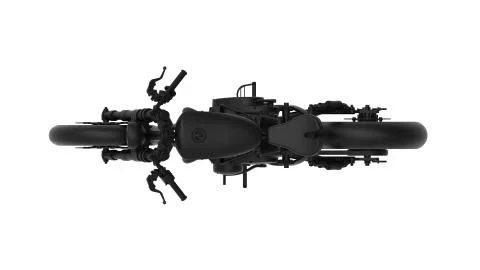 3d rednering of a computer generated model of a cruiser motorcycle Stock Illustration