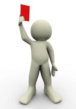 3d referee Stock Illustration