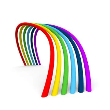 3d regenbogrn Stock Illustration