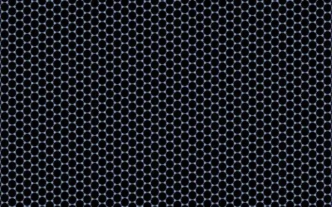 3D Regular Hexagonal Pattern (Graphene) Stock Illustration