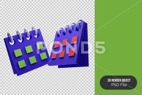 3D render 2 podium with simple style PSD Template
