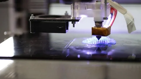 3D Render of 3 Dimensional Printer machine. Stock Footage 76506270