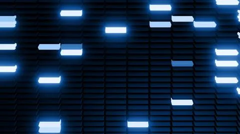 3d render. 3d abstract geometric creative dark background, black columns イラスト素材