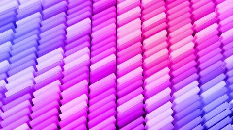 3d render. 3d abstract geometric creative dark bg, black columns flashing Stock Illustration