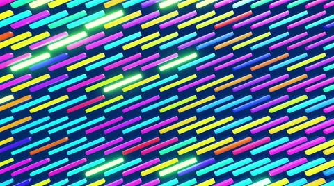 3d render. 3d abstract simple geometric background with multicolor rectangles Ilustración de archivo