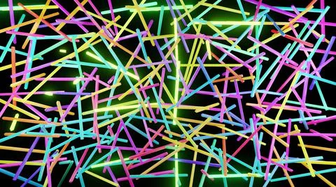 3d render. 3d abstract simple geometric background with multicolor rectangles Stock Illustration