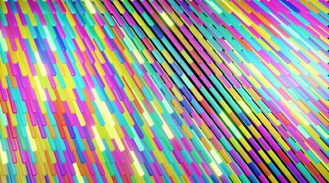 3d render. 3d abstract simple geometric background with multicolor rectangles 스톡 일러스트