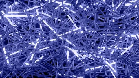 3d render. 3d abstract simple geometric background with blue blocks like light Stock Illustration