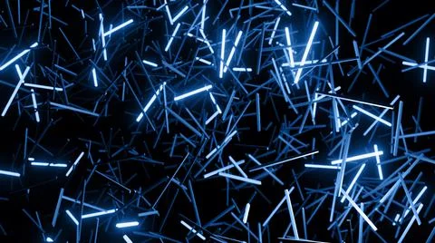 3d render. 3d abstract simple geometric background with blue blocks like light Ilustración de archivo