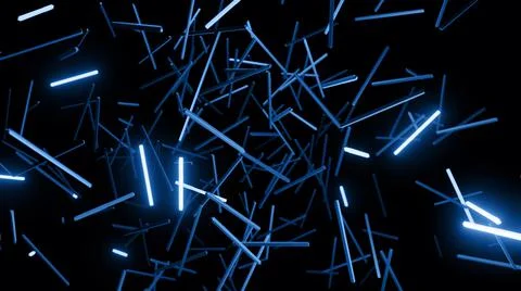 3d render. 3d abstract simple geometric background with blue blocks like light イラスト素材