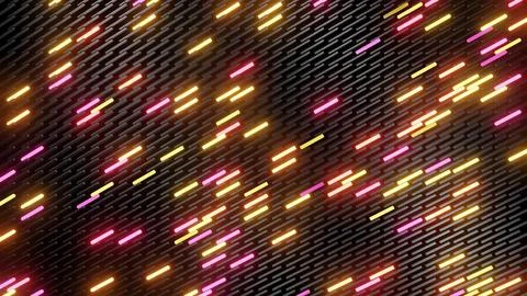 3d render. 3d abstract simple geometric background with orange red rectangles Ilustración de archivo