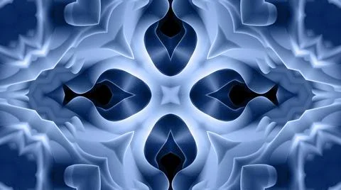 3d render. 3d abstract soft black matte 3d shape in symmetrical structure of Illustrazione stock