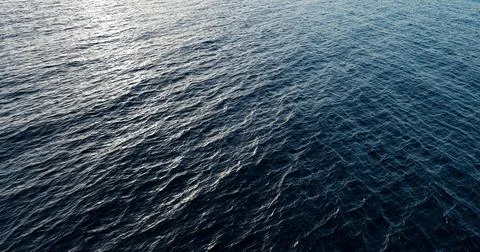 3d render, 3d illustration. Beautiful blue sea with waves. Stock Photos