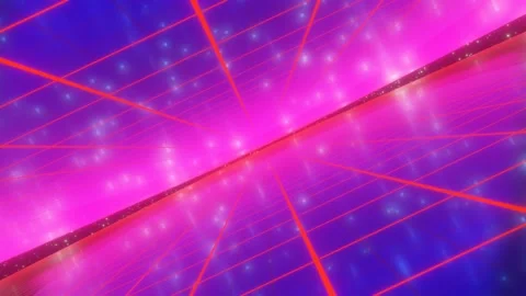 3d render 80s retro neon style seamless geometric background Glowing neon tunnel Stock Footage 169229074