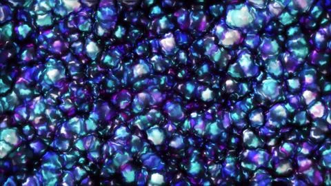 3d render of abstract 3d background with surreal festive wavy party balls Illustrazione stock