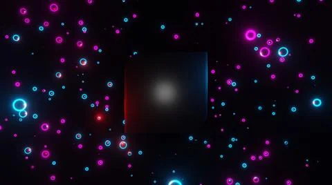 3D Render Abstract 3d geometric shapes. Modern background, seamless motion de Stock Illustration
