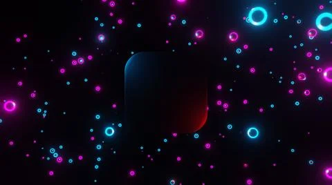 3D Render Abstract 3d geometric shapes. Modern background, seamless motion de Stock Illustration