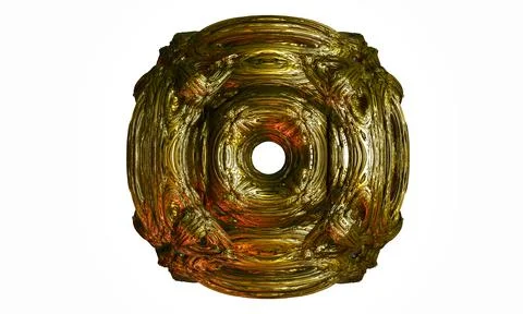 3d render of abstract with 3d surreal sculpture in spherical organic curve ro Stock Illustration