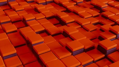 3d render abstract animated background with multicolor elements. Seamless loop Stock Footage 170773089